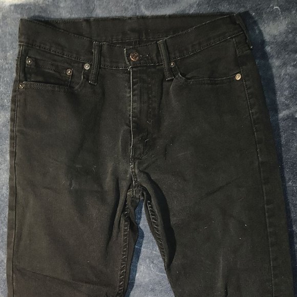 Levi Strauss Men's 513 Black jeans in size 30/31 - Picture 2 of 7